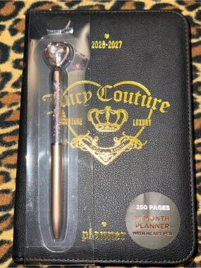 Brand New Juicy Couture Black & Gold 2026–2027 18 Month Planner with Crown Pen